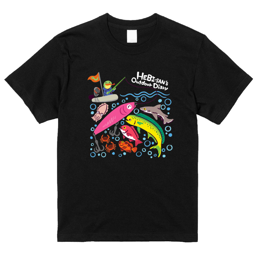 ヘビさんのイラストTシャツ