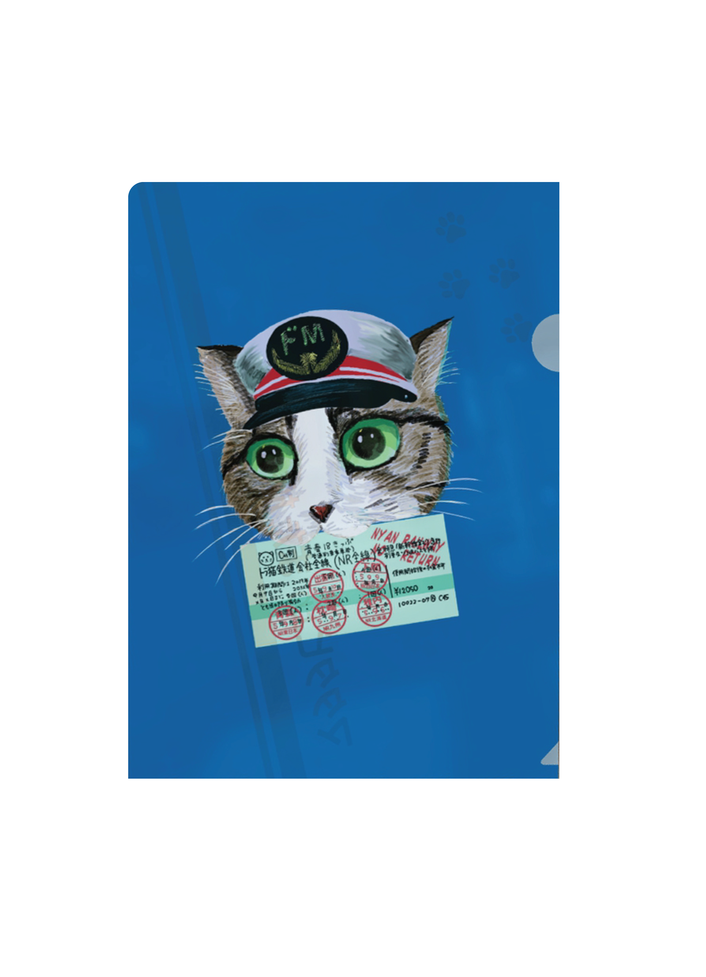 トラ猫 クリアファイル（５枚入セット）