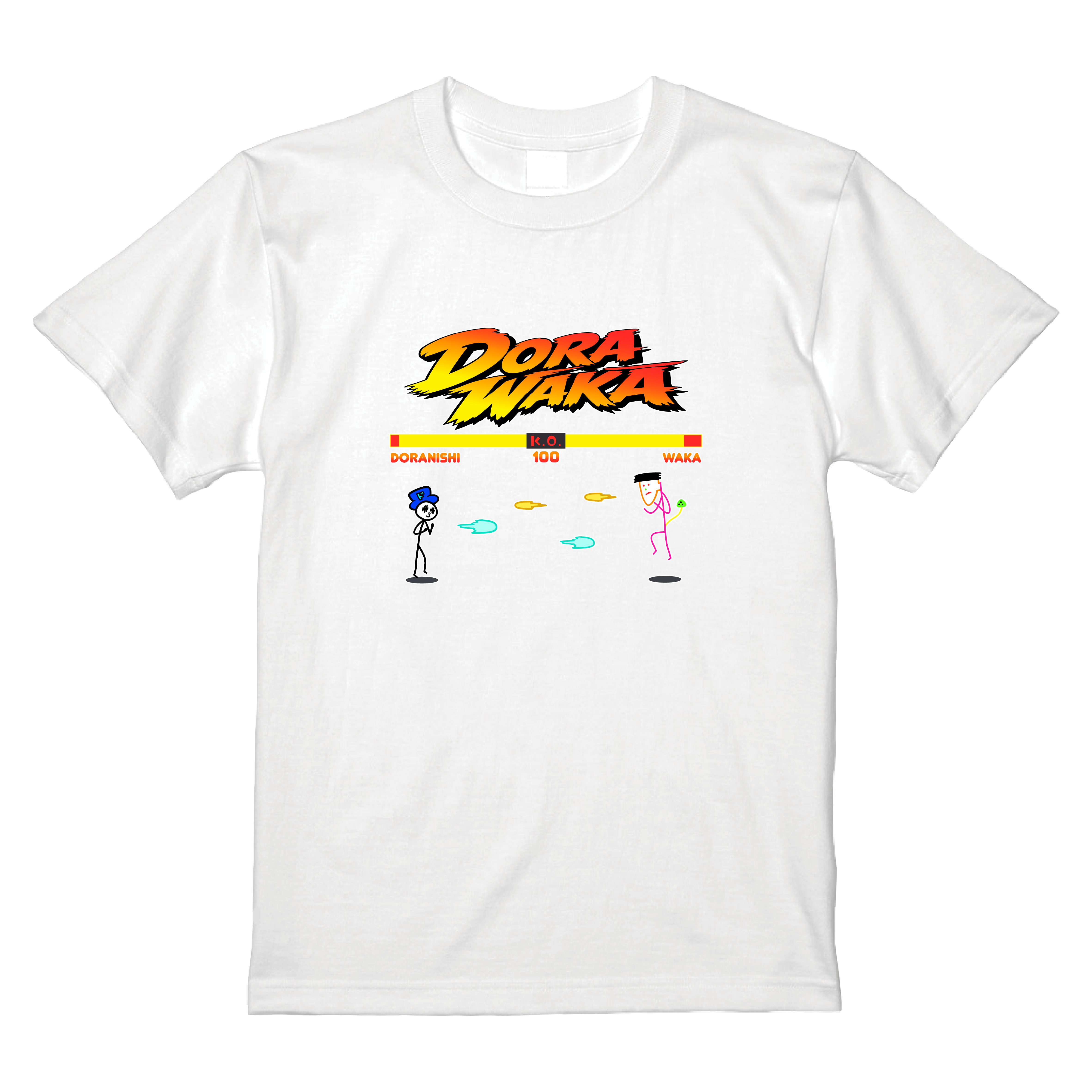 ドラわか格ゲー風Tシャツ