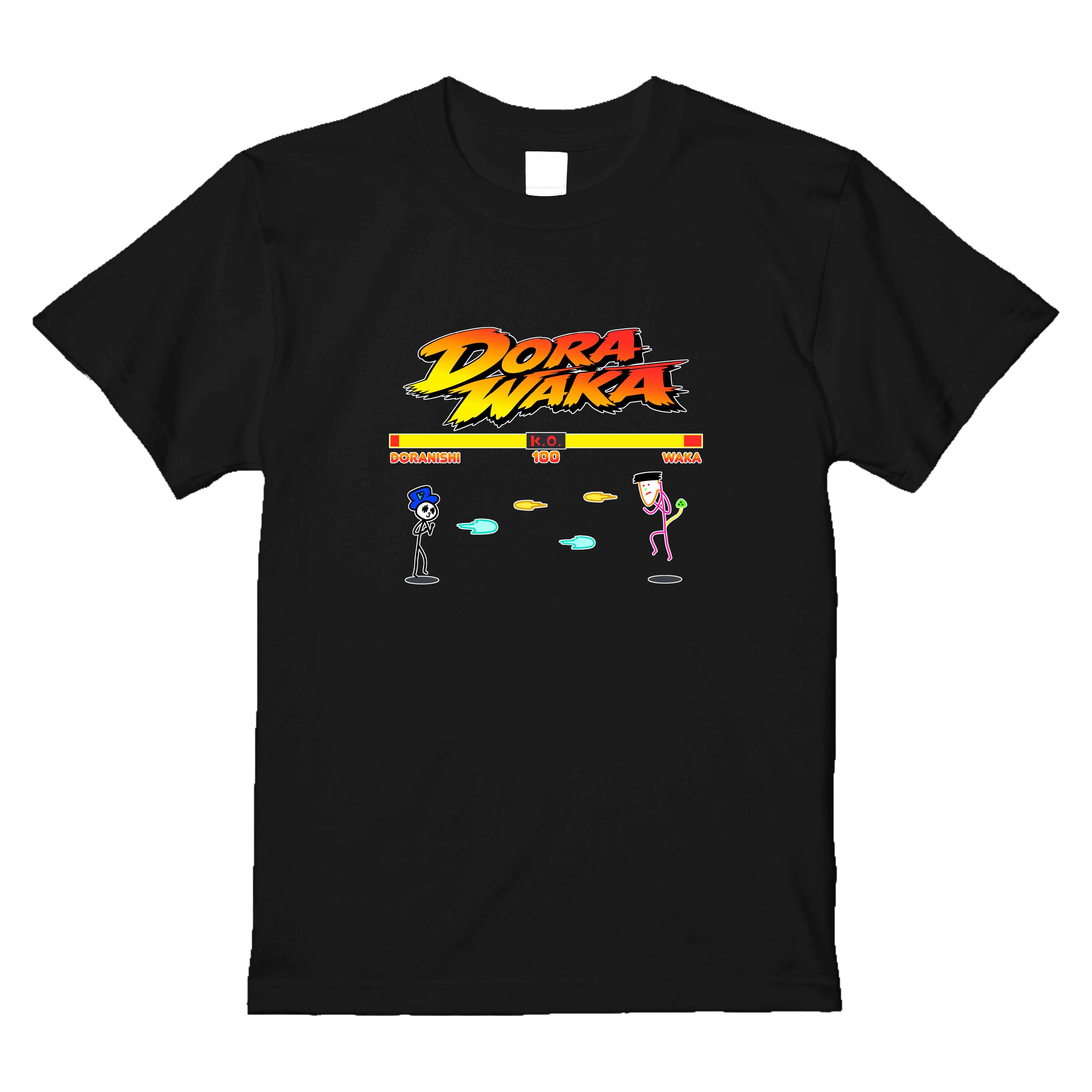 ドラわか格ゲー風Tシャツ