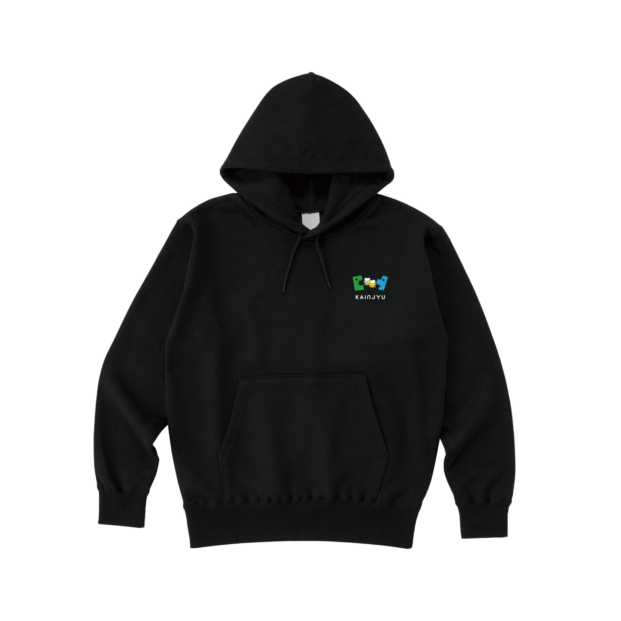 KAINJYU乾杯ロゴ刺繡パーカー