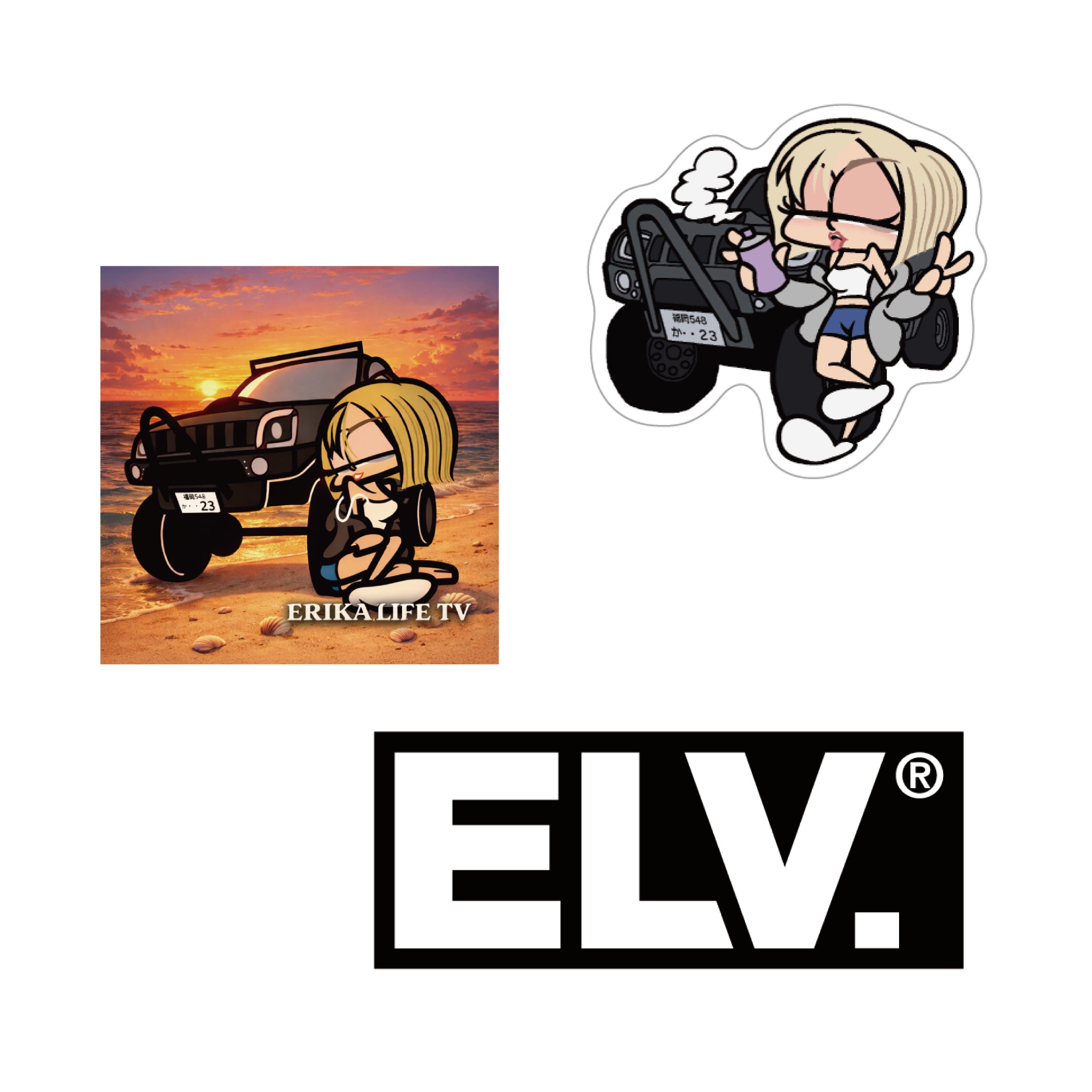 【耐水仕様】ステッカーセット(送料無料)