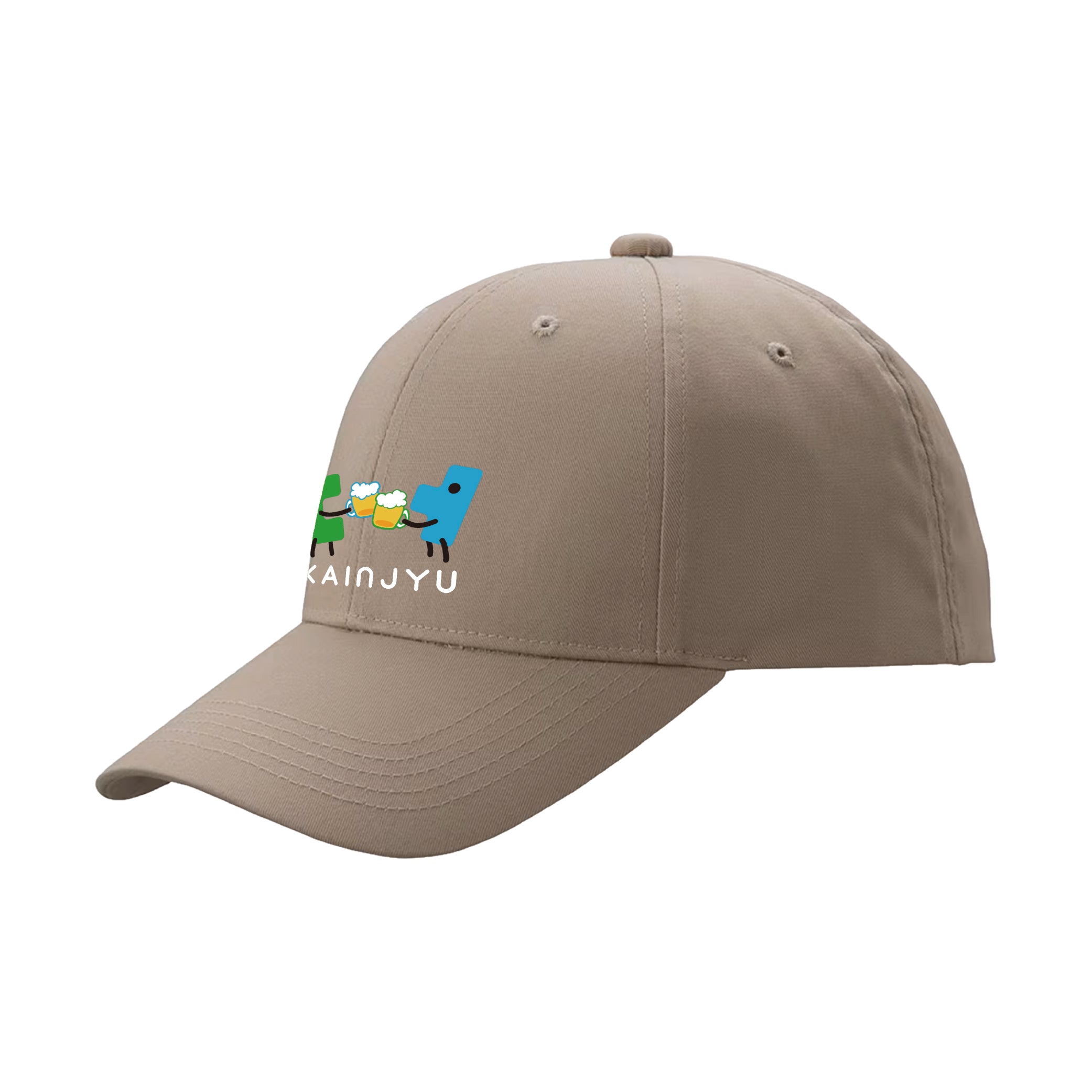 KAINJYU乾杯ロゴ刺繡キャップ