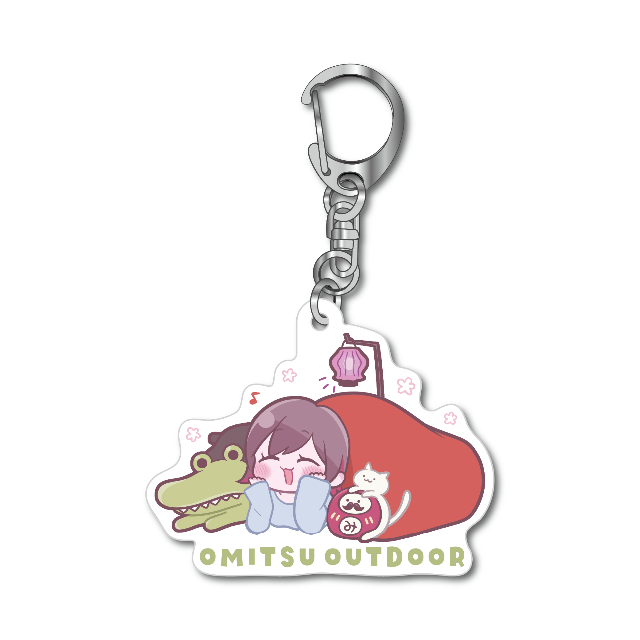 LEDランタンとちびおみつアクキー