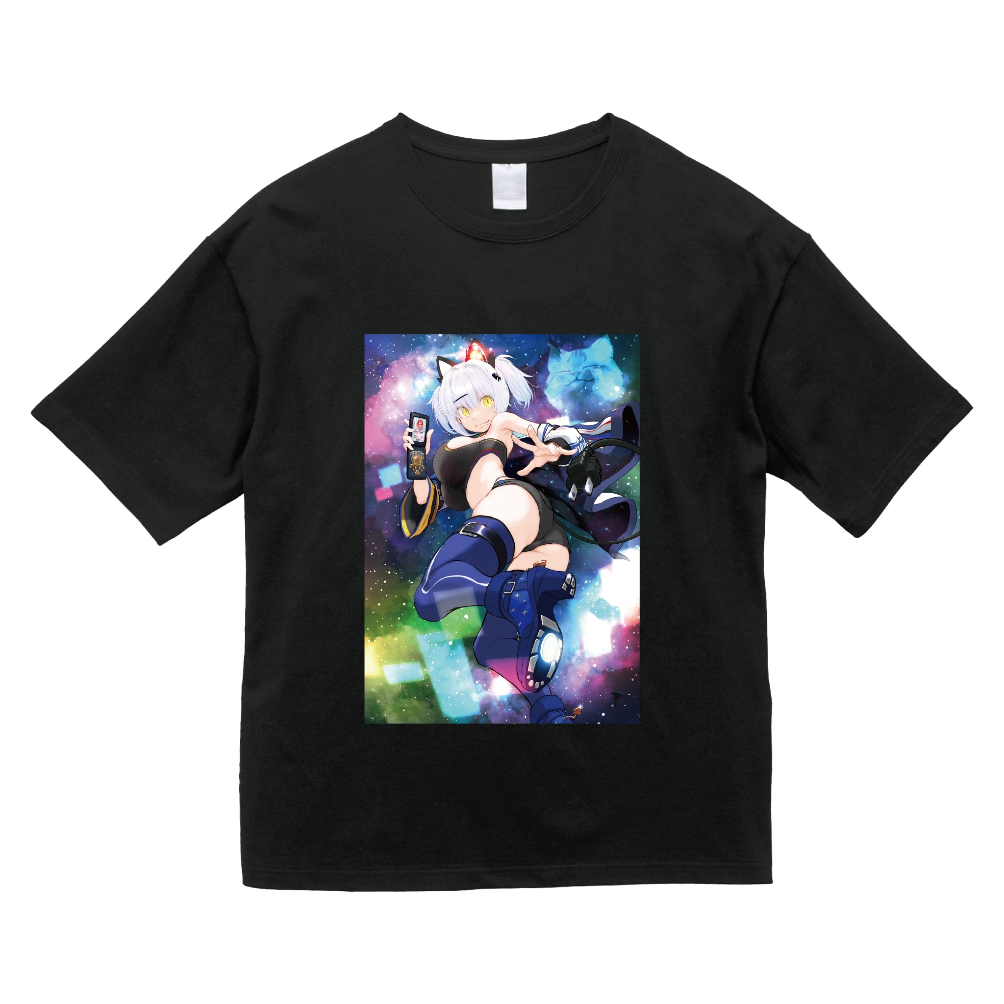 猫元パト５周年記念ビックシルエットTシャツ