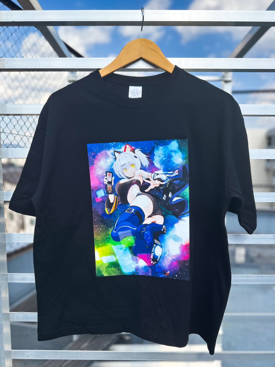 猫元パト５周年記念ビックシルエットTシャツ