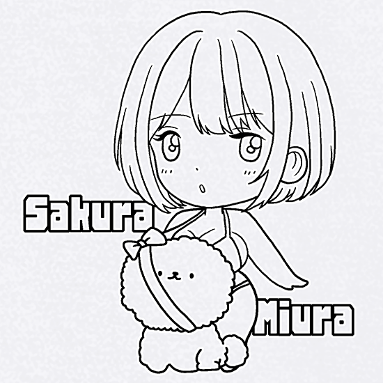 ビションフリーゼ×水トさくらTシャツ