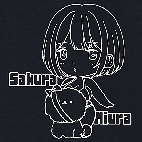 ビションフリーゼ×水トさくらTシャツ
