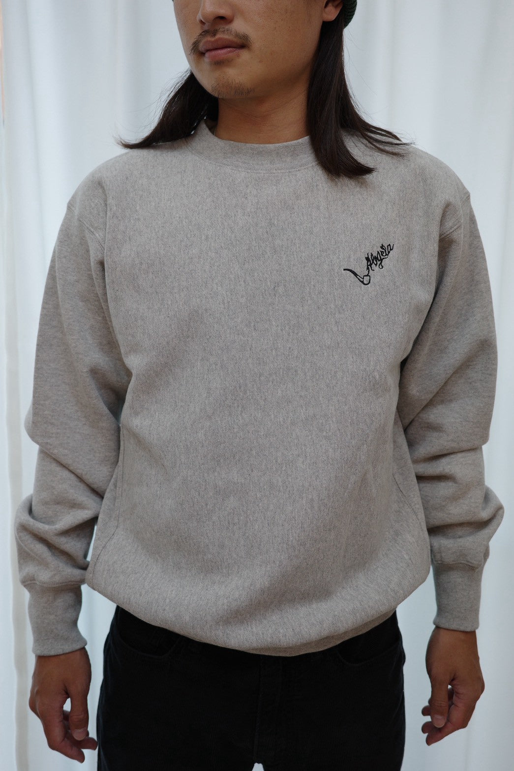 パイプロゴ刺繍スウェット（裏起毛）