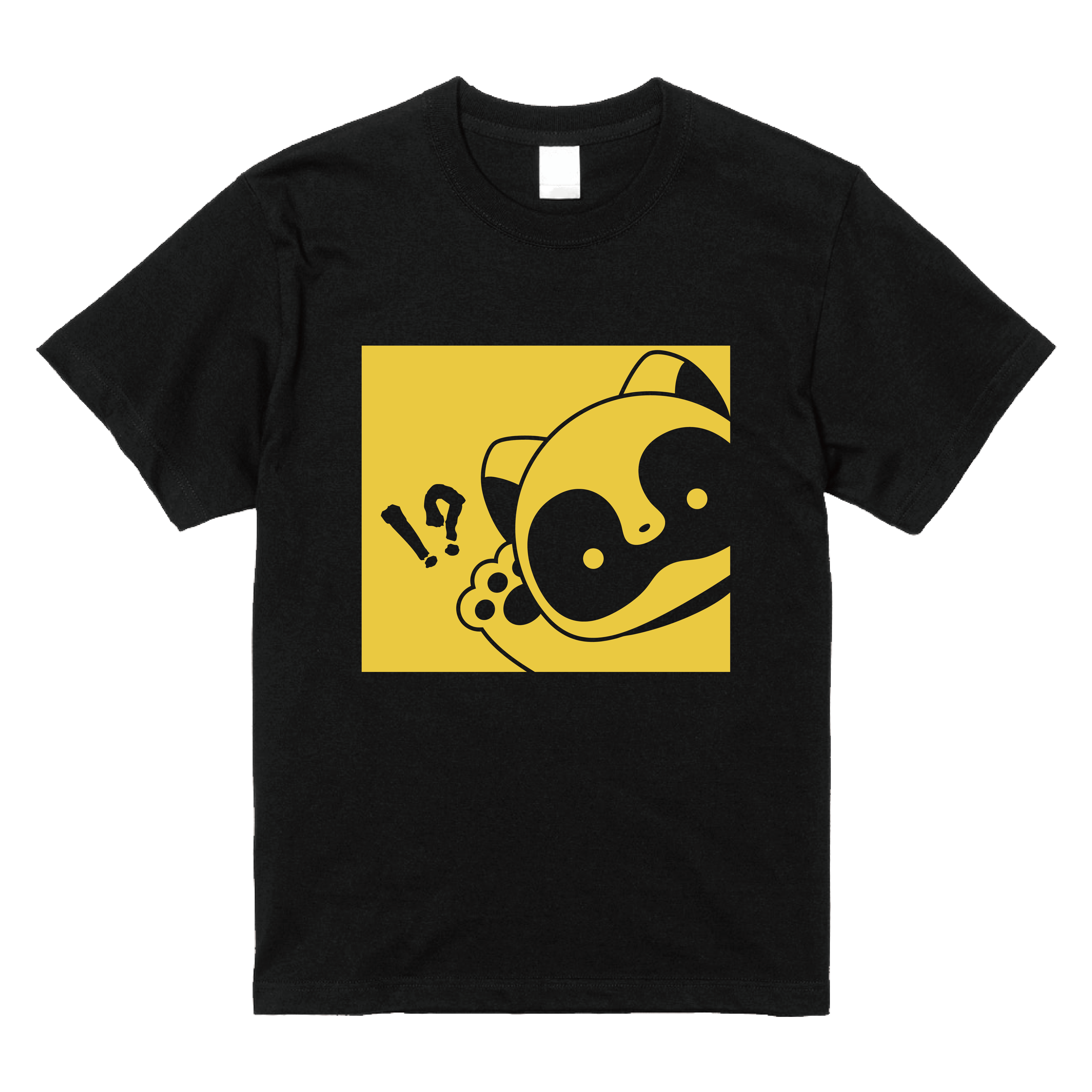 たぬき注意Tシャツ