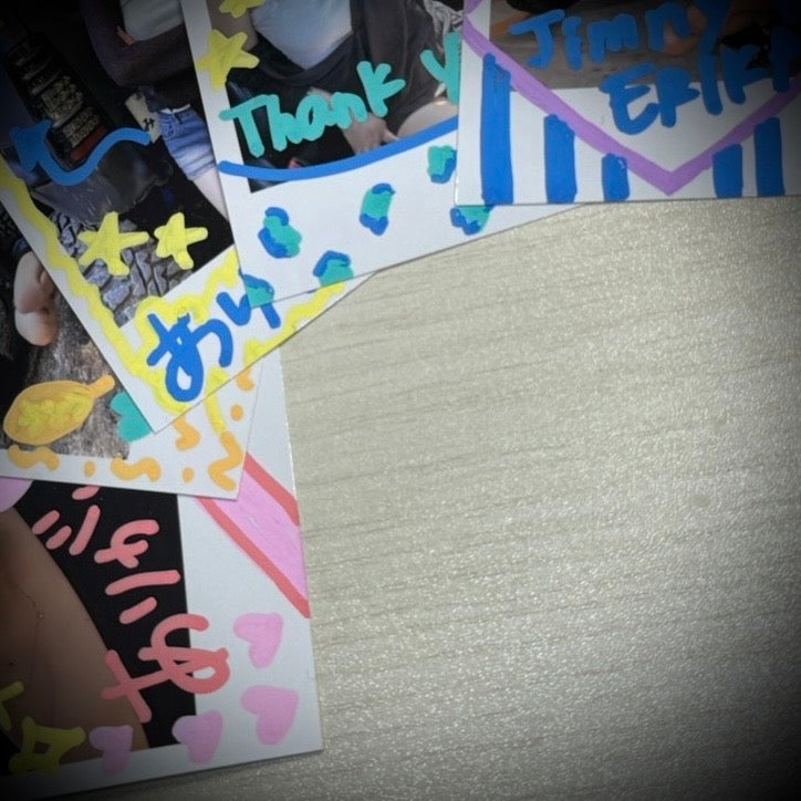 落書き付きランダムチェキ風フォト1枚【全5種】(送料無料)