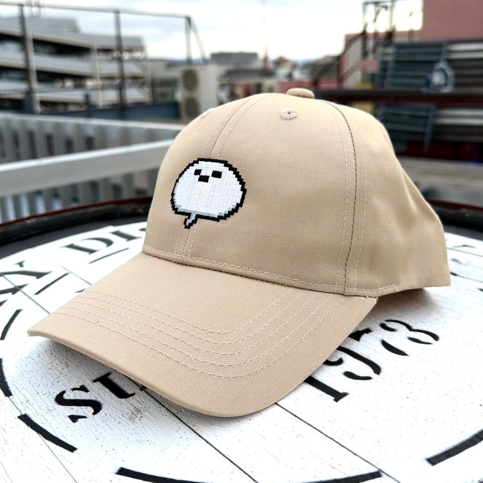 ドット画しろまんた刺繡キャップ