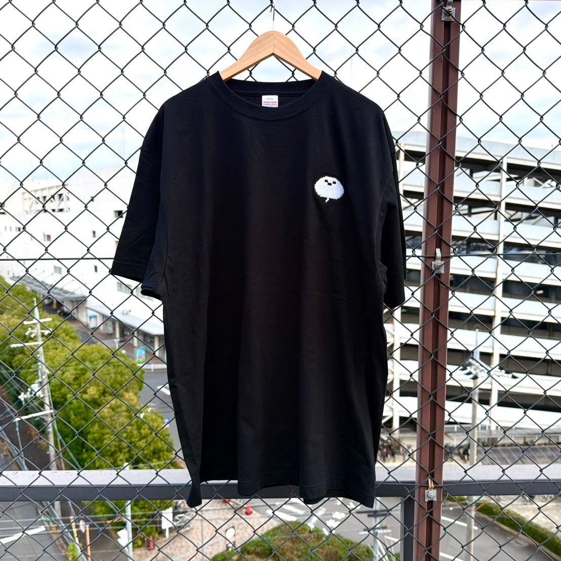 ドット画しろまんた刺繡Tシャツ