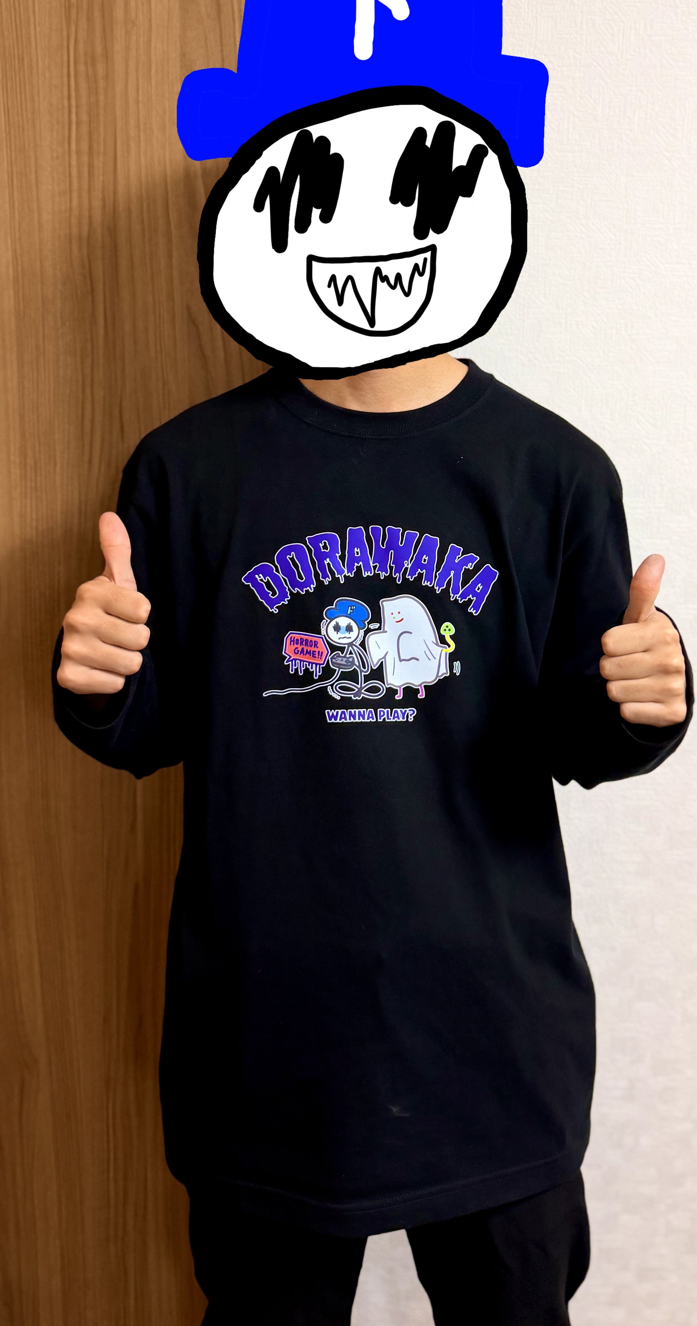 ドラわかホラゲーロングTシャツ