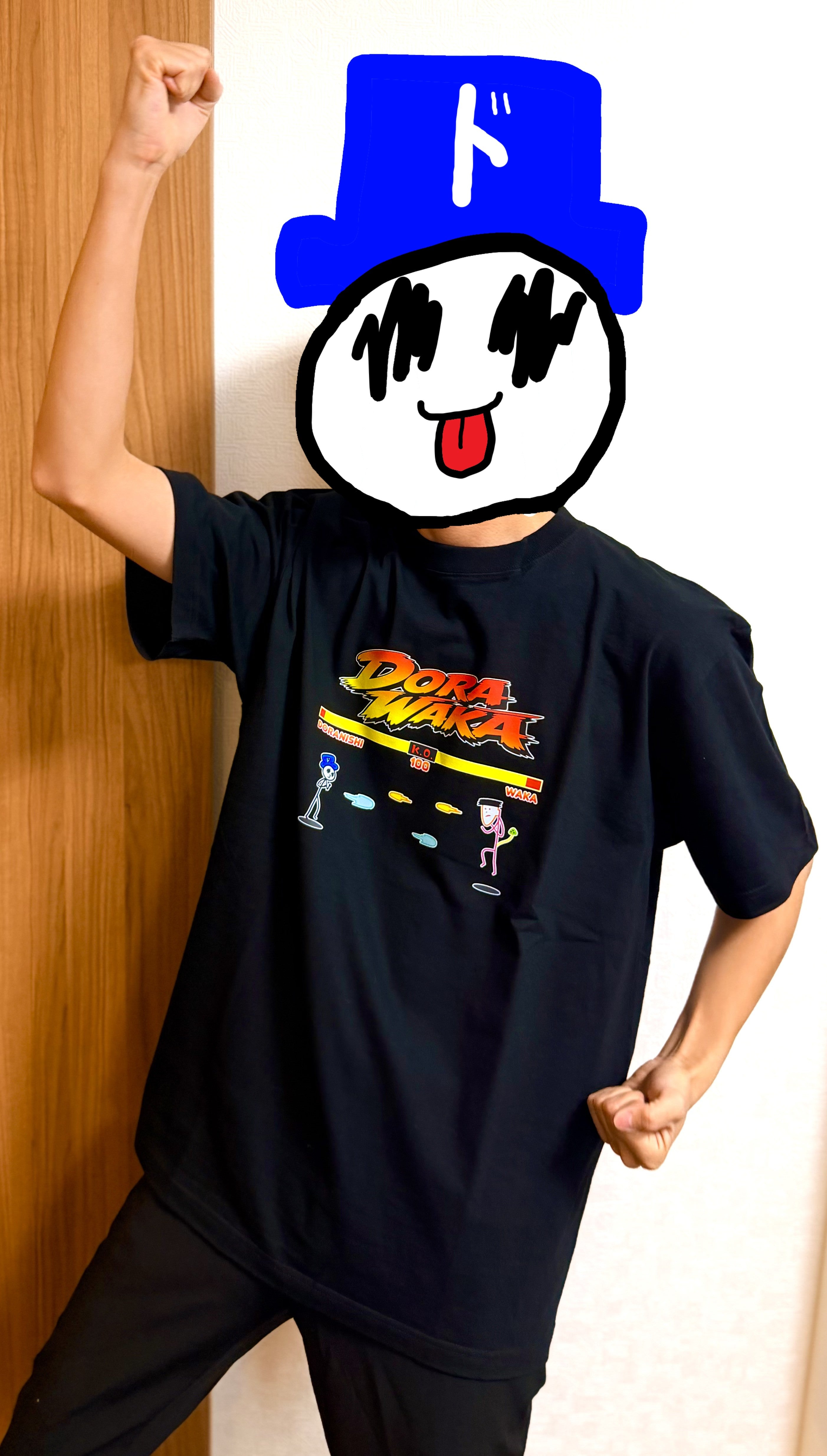 ドラわか格ゲー風Tシャツ