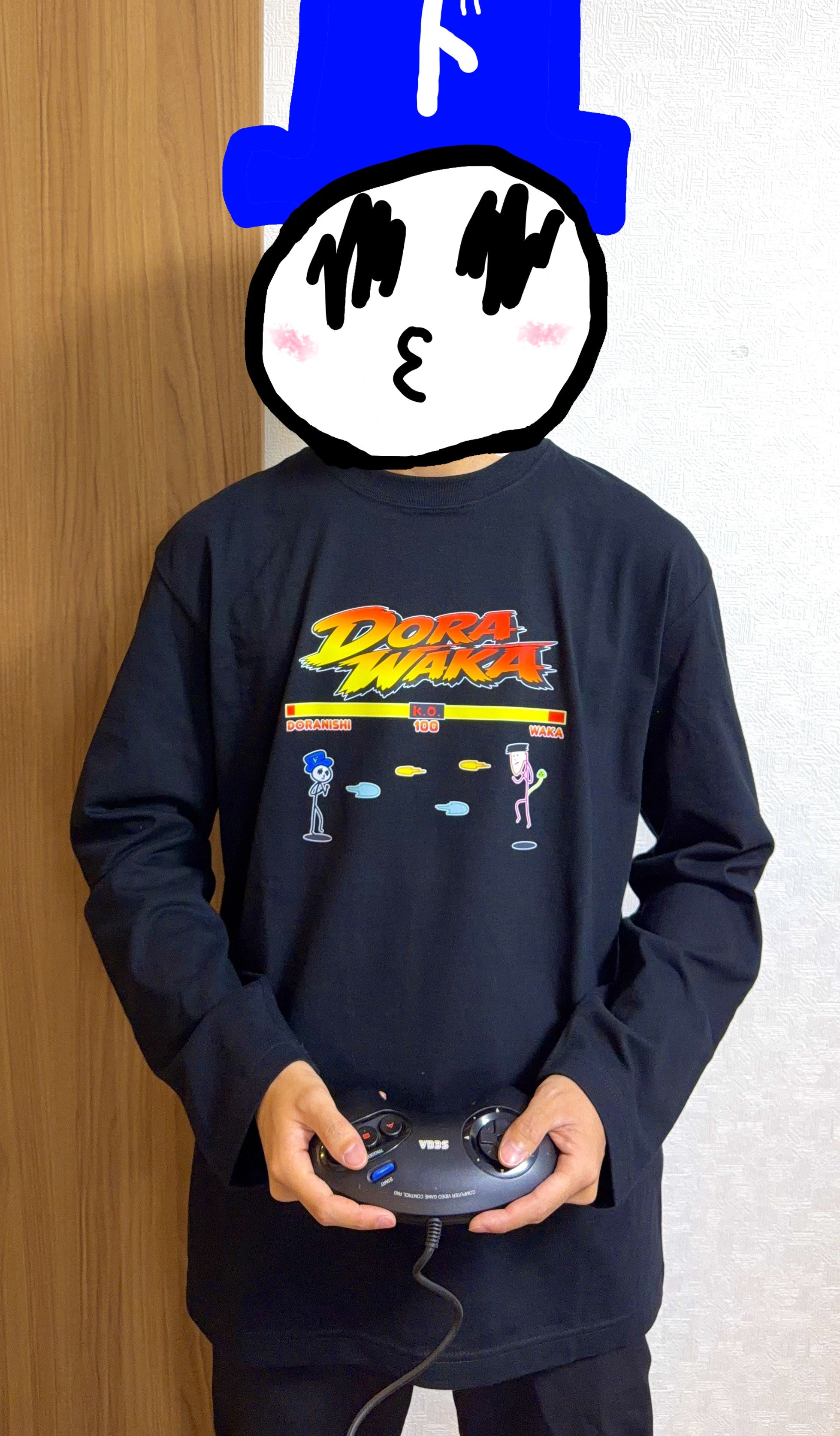 ドラわか格ゲー風ロングTシャツ