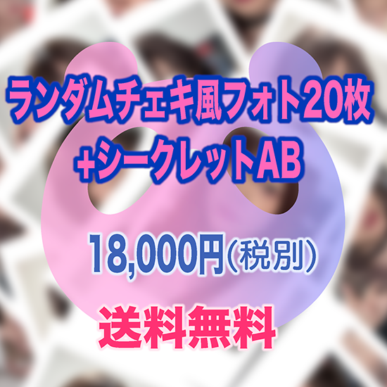 コンプリートチェキ風フォト20枚セット ＋シークレットA＋シークレットB