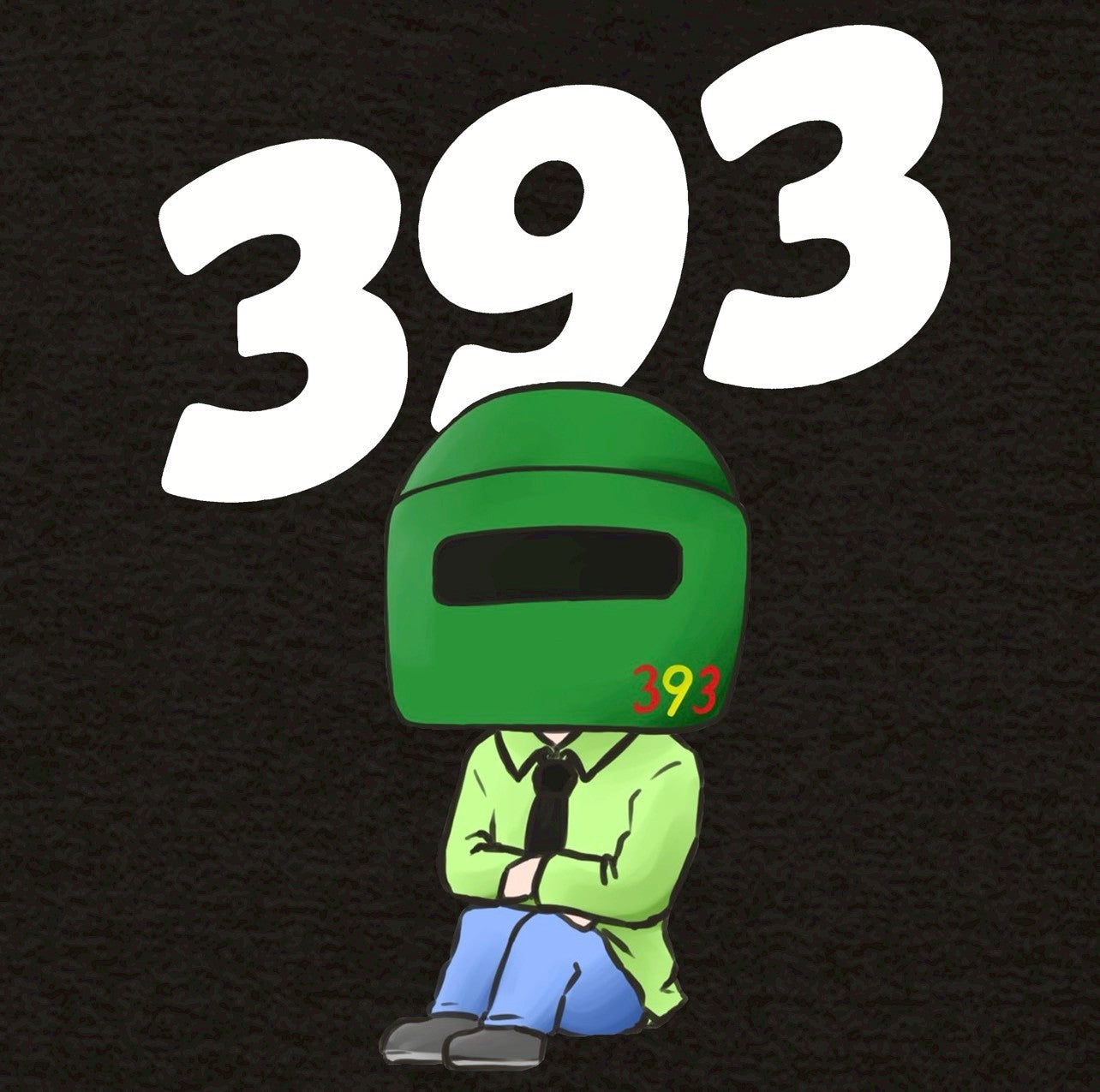 393バックプリントロゴTシャツ