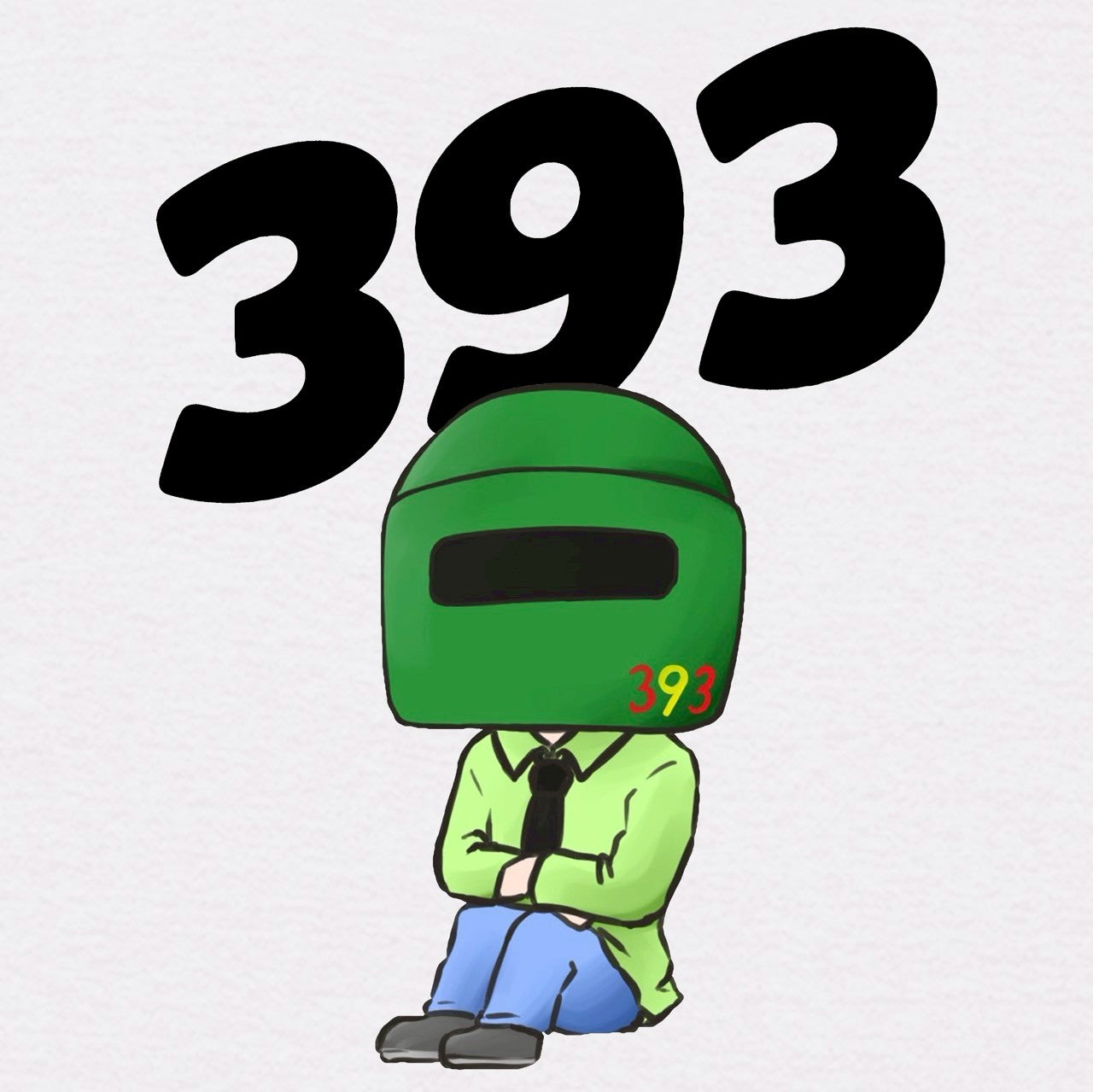 393バックプリントロゴTシャツ