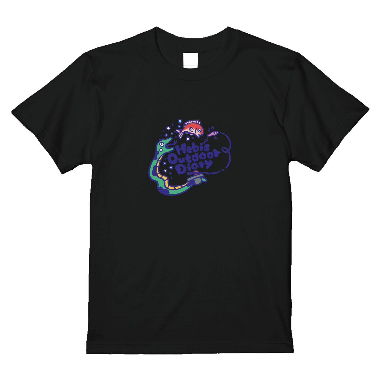 尻尾リールヘビTシャツ
