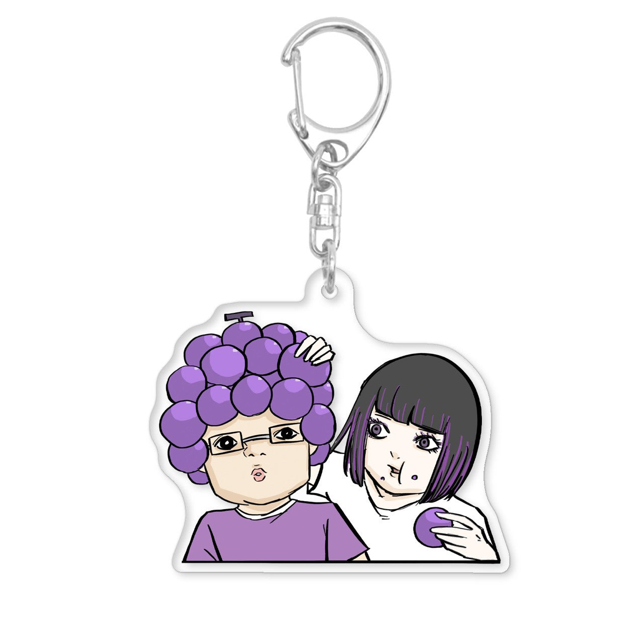 【送料無料】吉田＆ボム子アクキー ブドウver