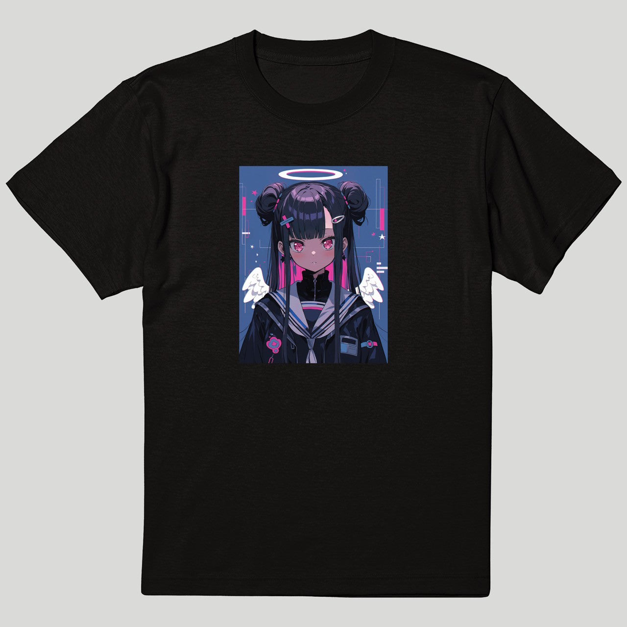 ほしみこTシャツ　白黒