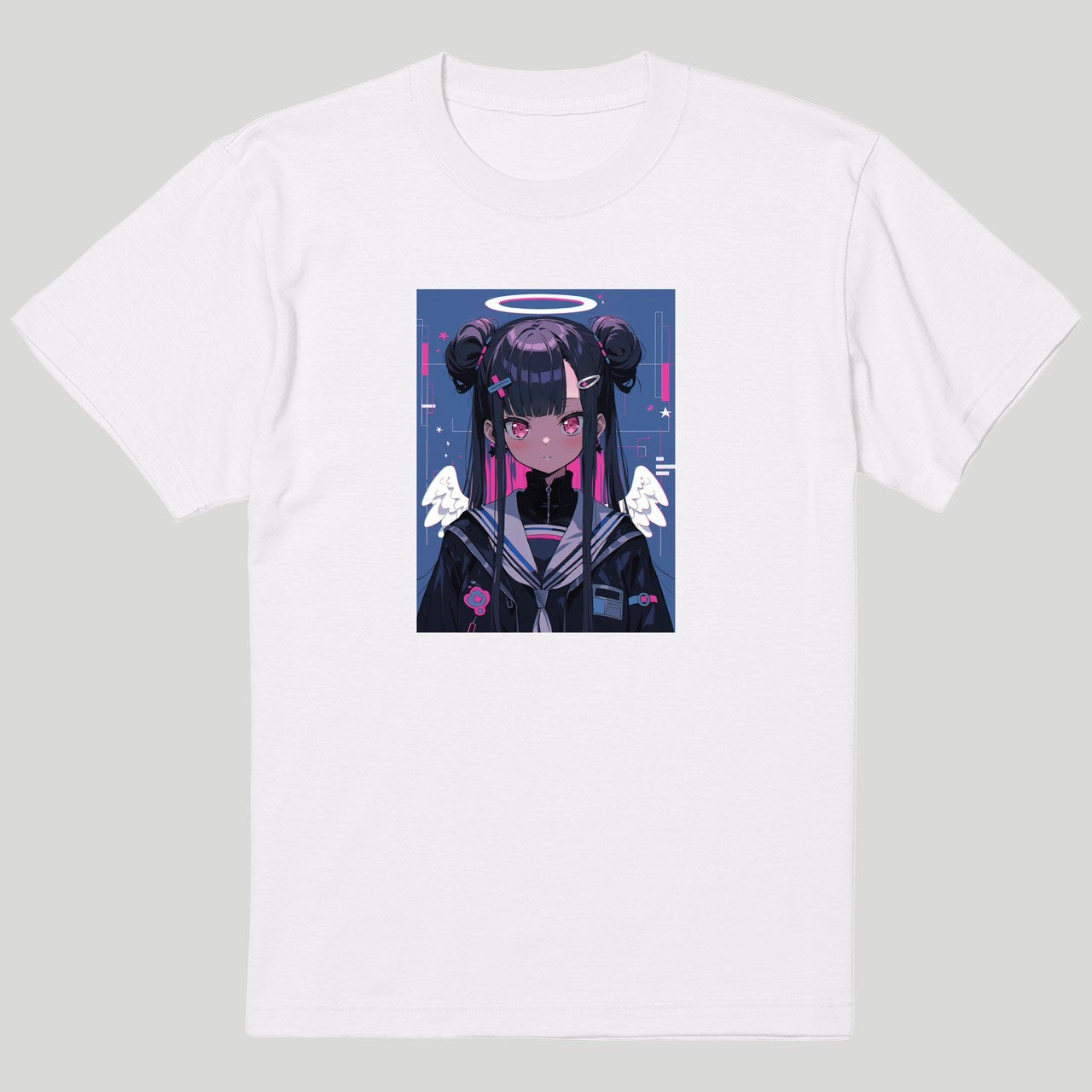 ほしみこTシャツ　白黒