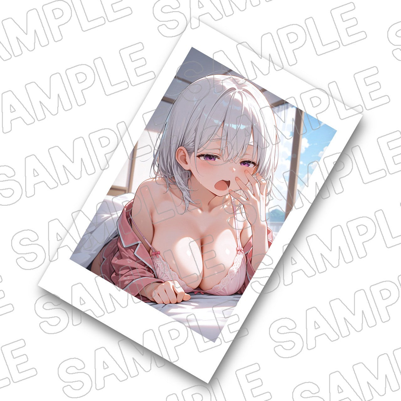 七瀬茉白チェキ風フォト(寝起きver)