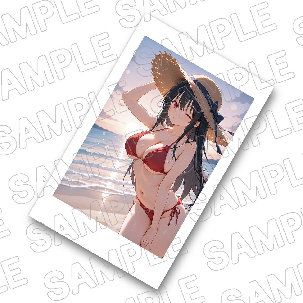 七瀬怜奈チェキ風フォト(水着ver)