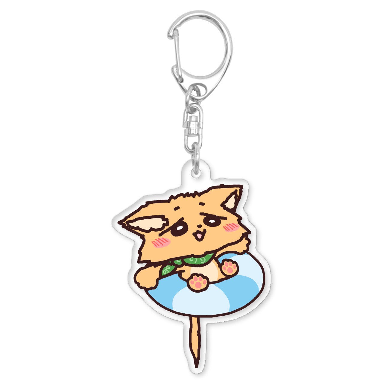 ぷかぷかうきわ犬アクキー(送料無料)
