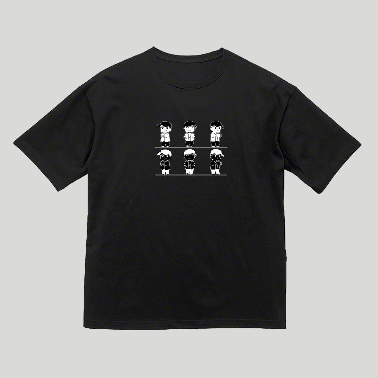 ホワイトモノクロビッグシルエットTシャツ（ストリートver) – Orizum.world