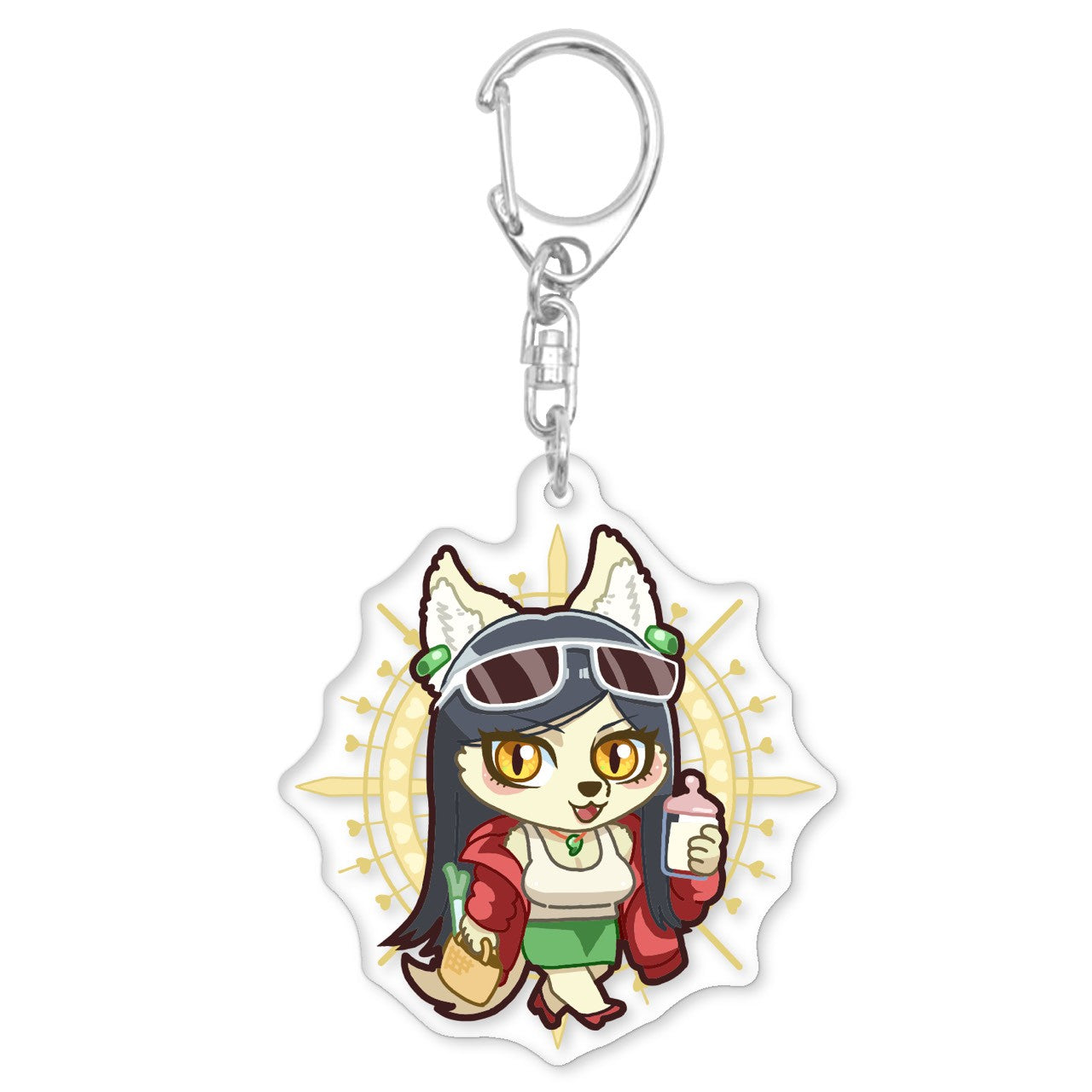 アマカケルケモノミタマ様買い物帰りキーホルダー(送料無料)