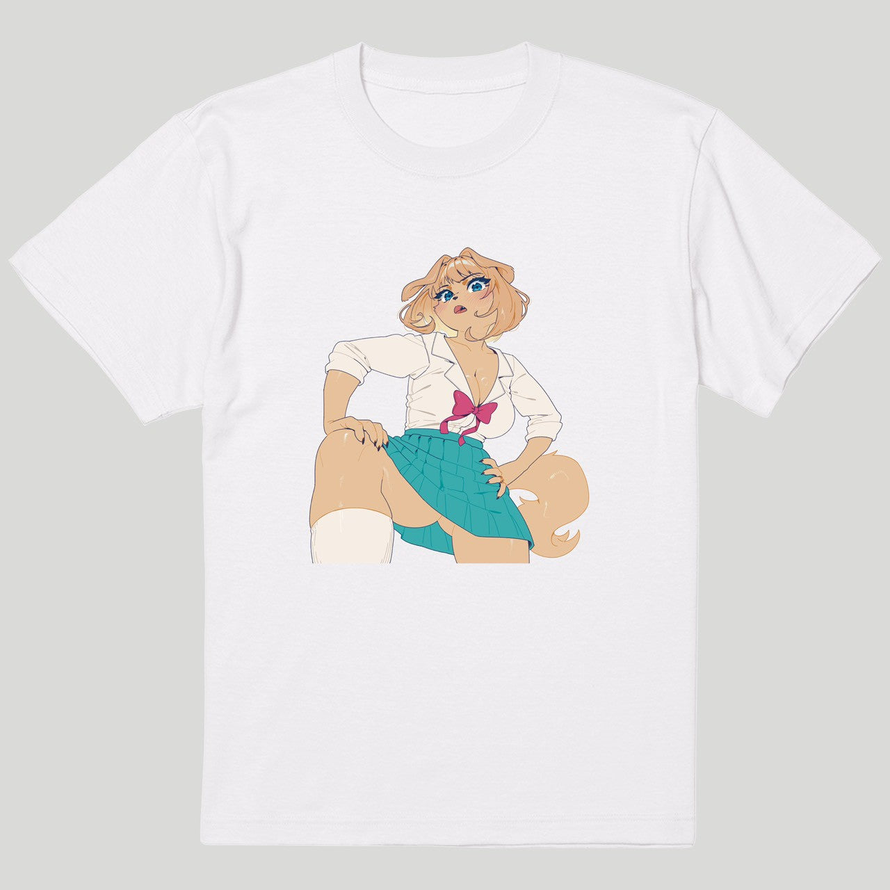 あるうらら先生描きおろし!カツアゲJKコスプレ子持ちママの持ってンだろ!Tシャツ