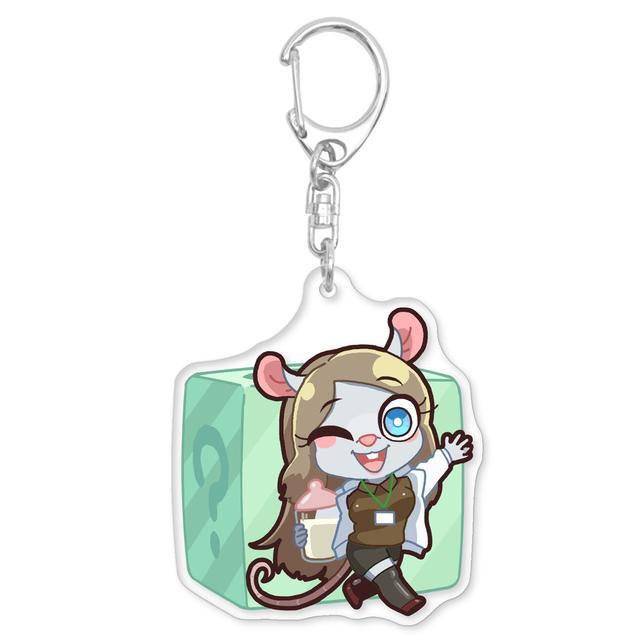 ねずみママの箱の中身はなんじゃろな？キーホルダー(送料無料)