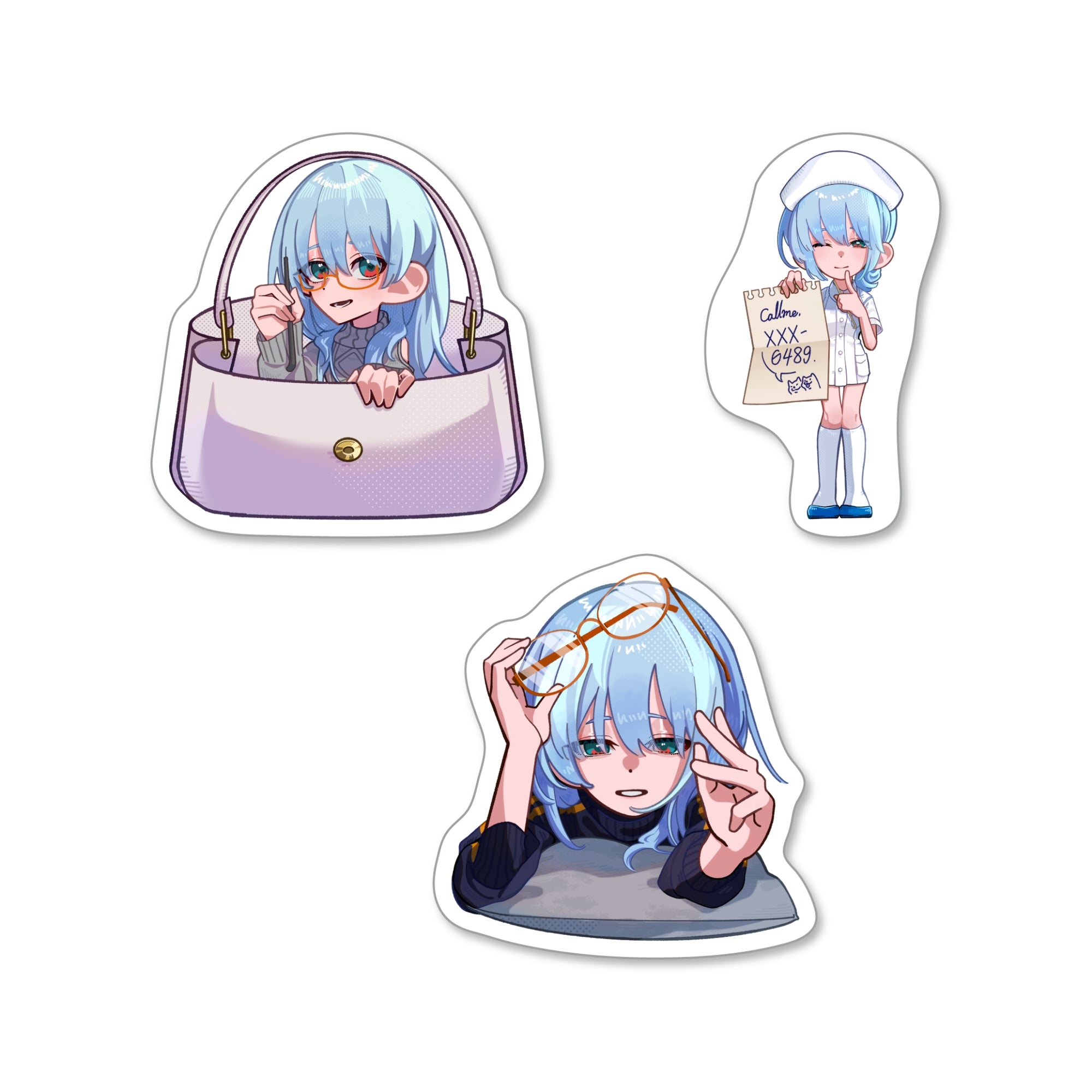 いろんな余白ステッカーセット