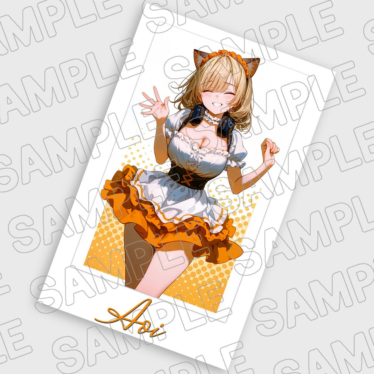 「あおい」チェキ風フォト