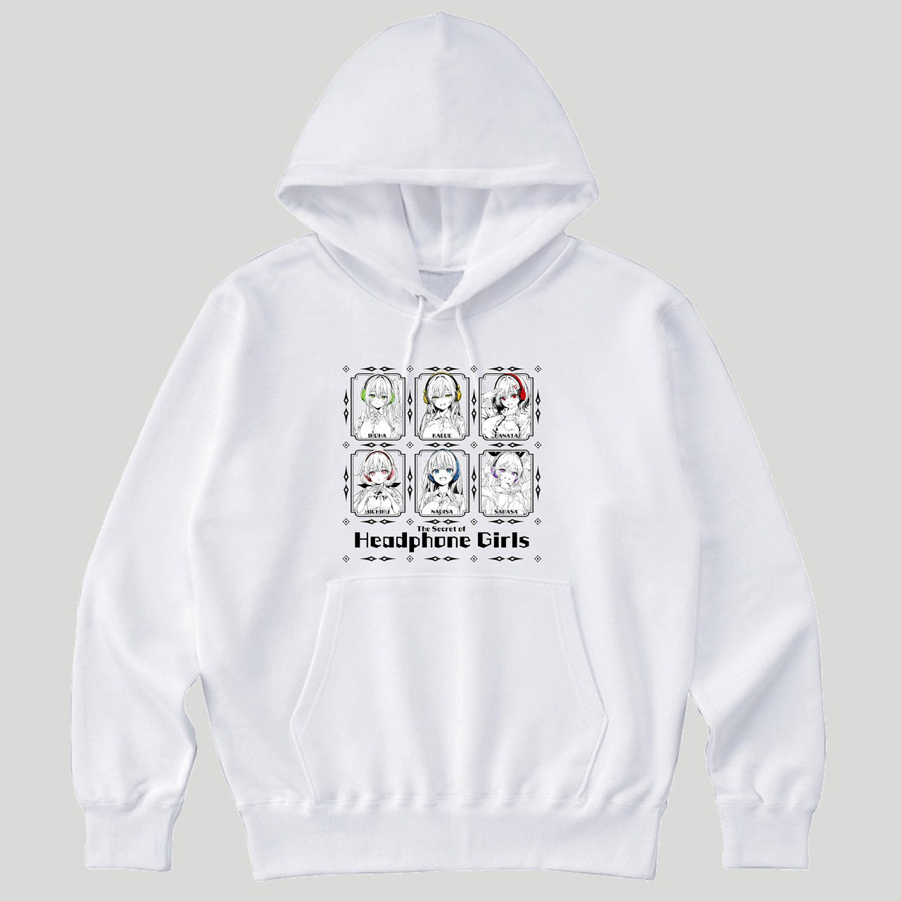 ヘッドホン少女集合パーカー