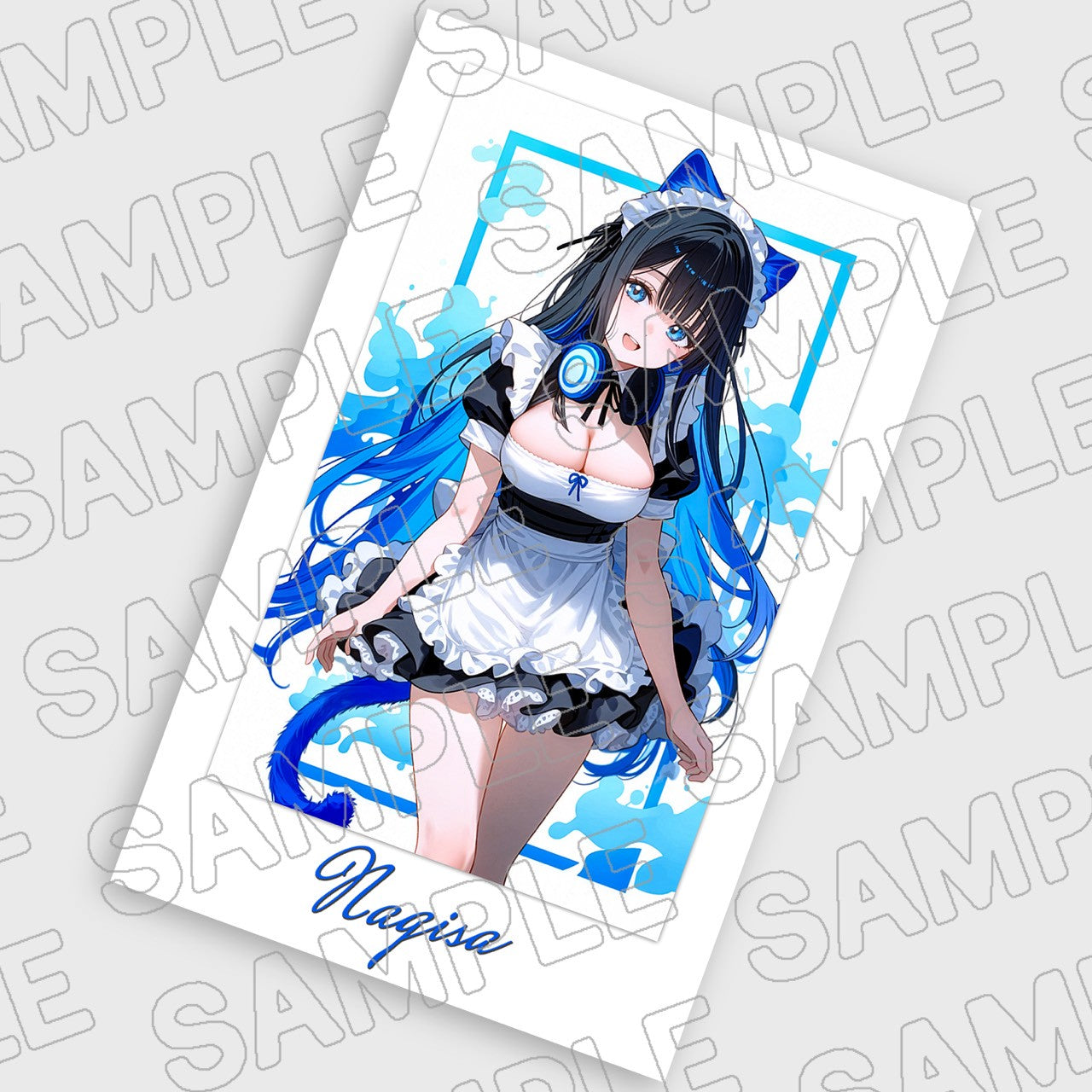 「若葉なぎさ」チェキ風フォト