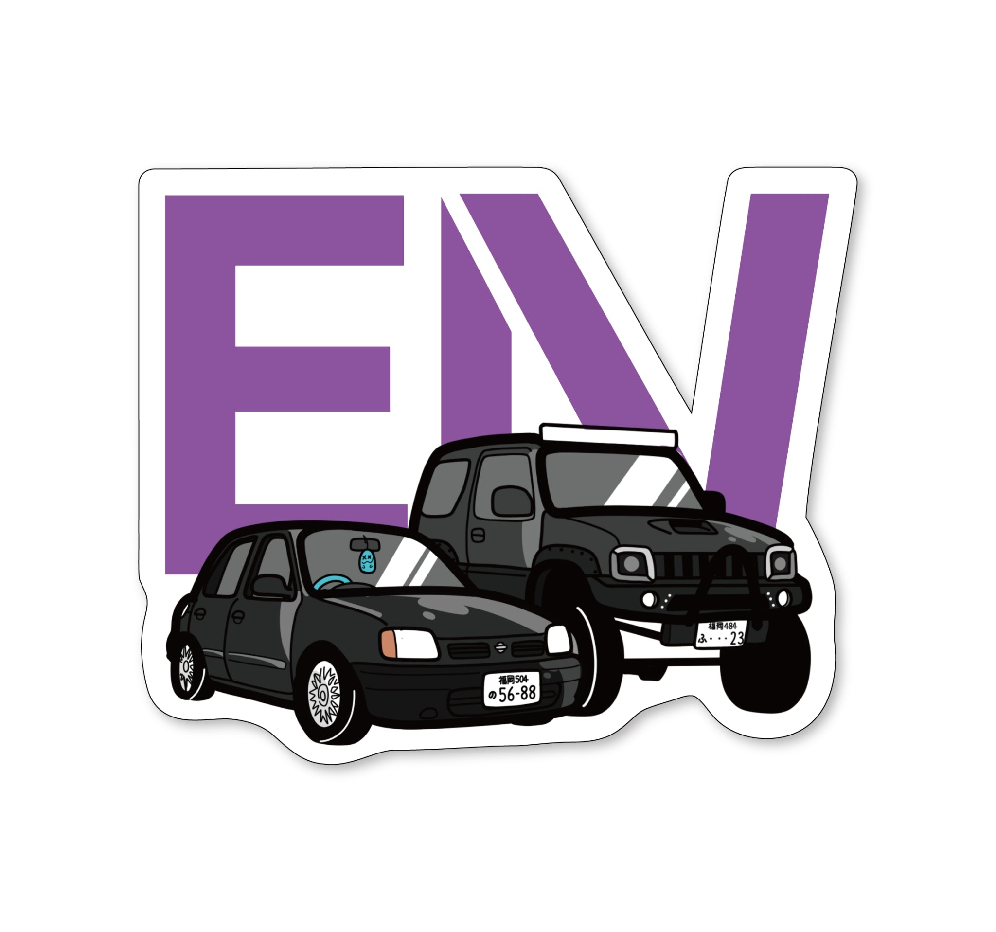 【送料無料】【耐水仕様】ELV J＆Mステッカー