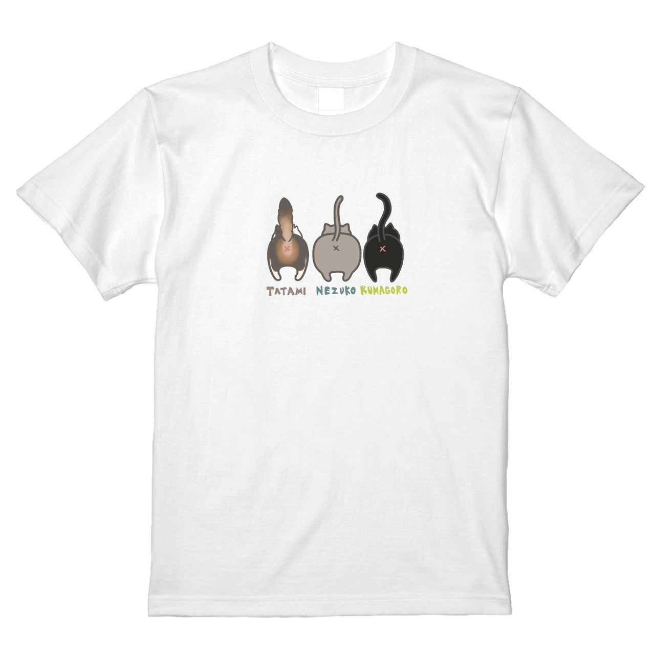 ニャンコおちり大集合Tシャツ