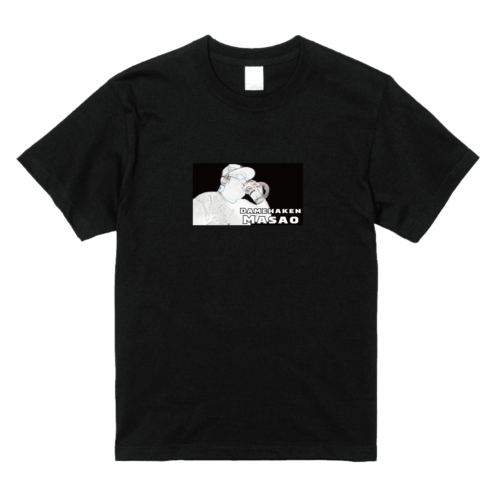 まさおロックTシャツ(ブラック・ホワイト)