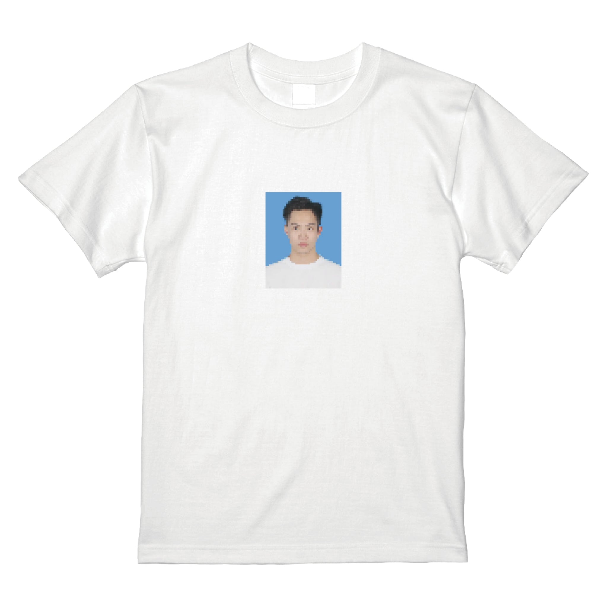 モザイク証明写真Tシャツ