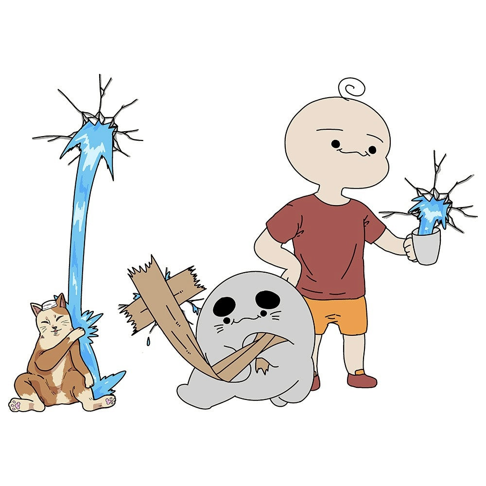 あざまろ＆マイティ坊やとねこマグカップ