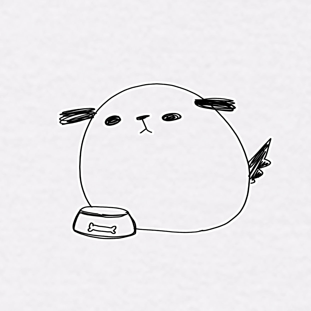 牧島さんが描いたワンポイントTシャツ