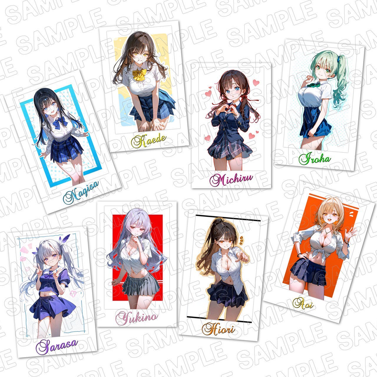 チェキ風フォト制服verコンプリートセット(全8種)