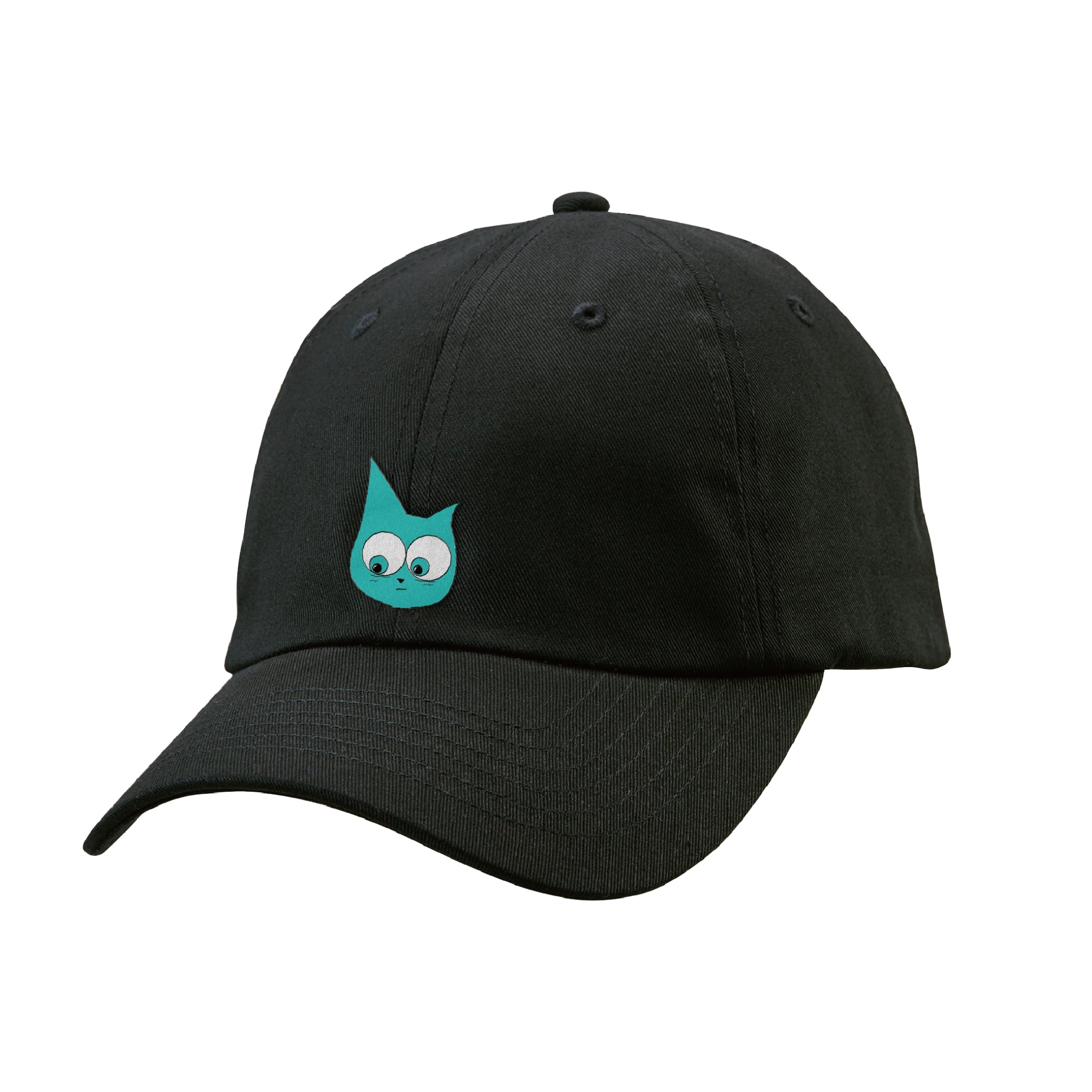 Black Embroidered Cap