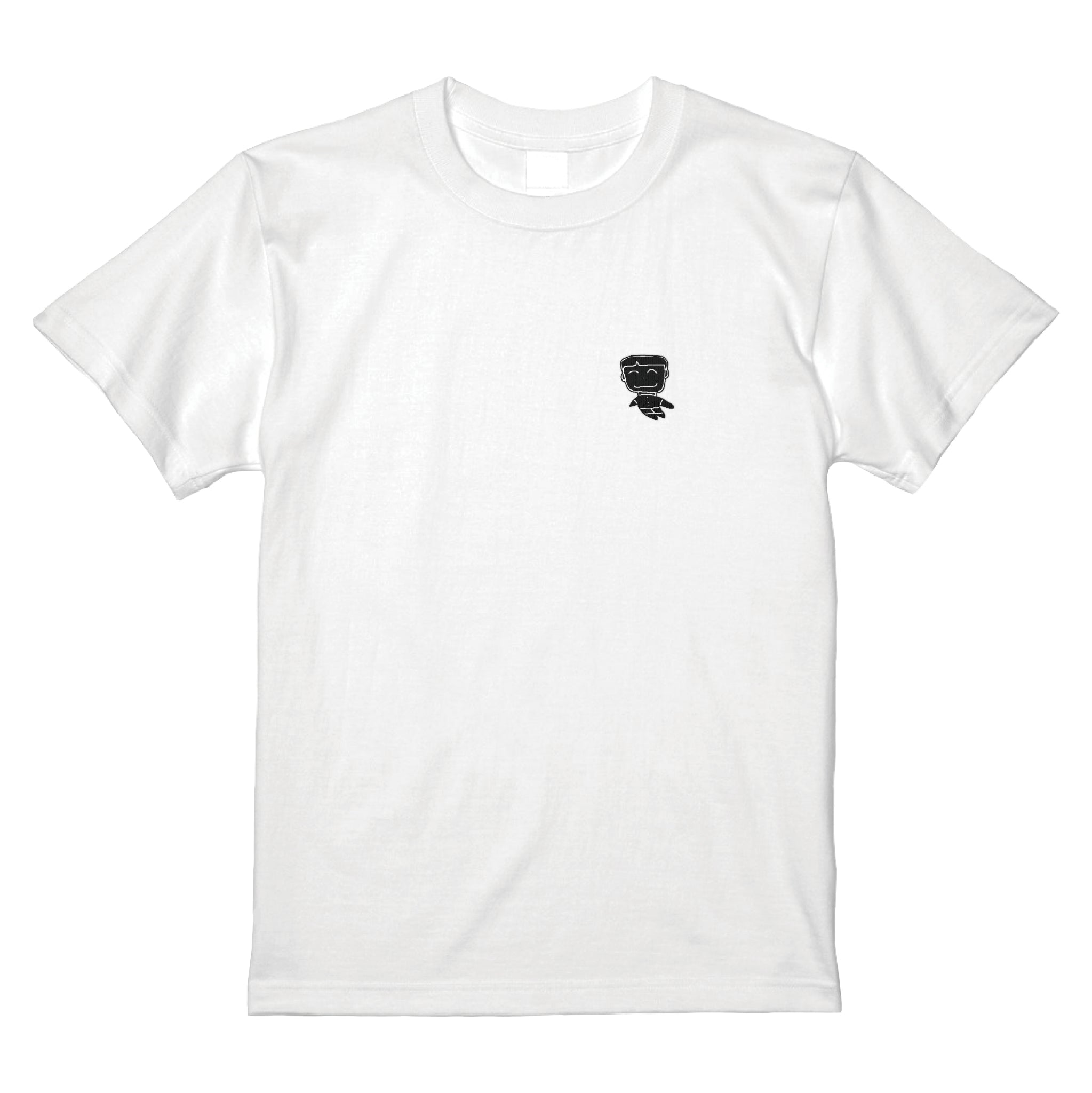 【再販】ホワイトワンポイント刺繍Tシャツ