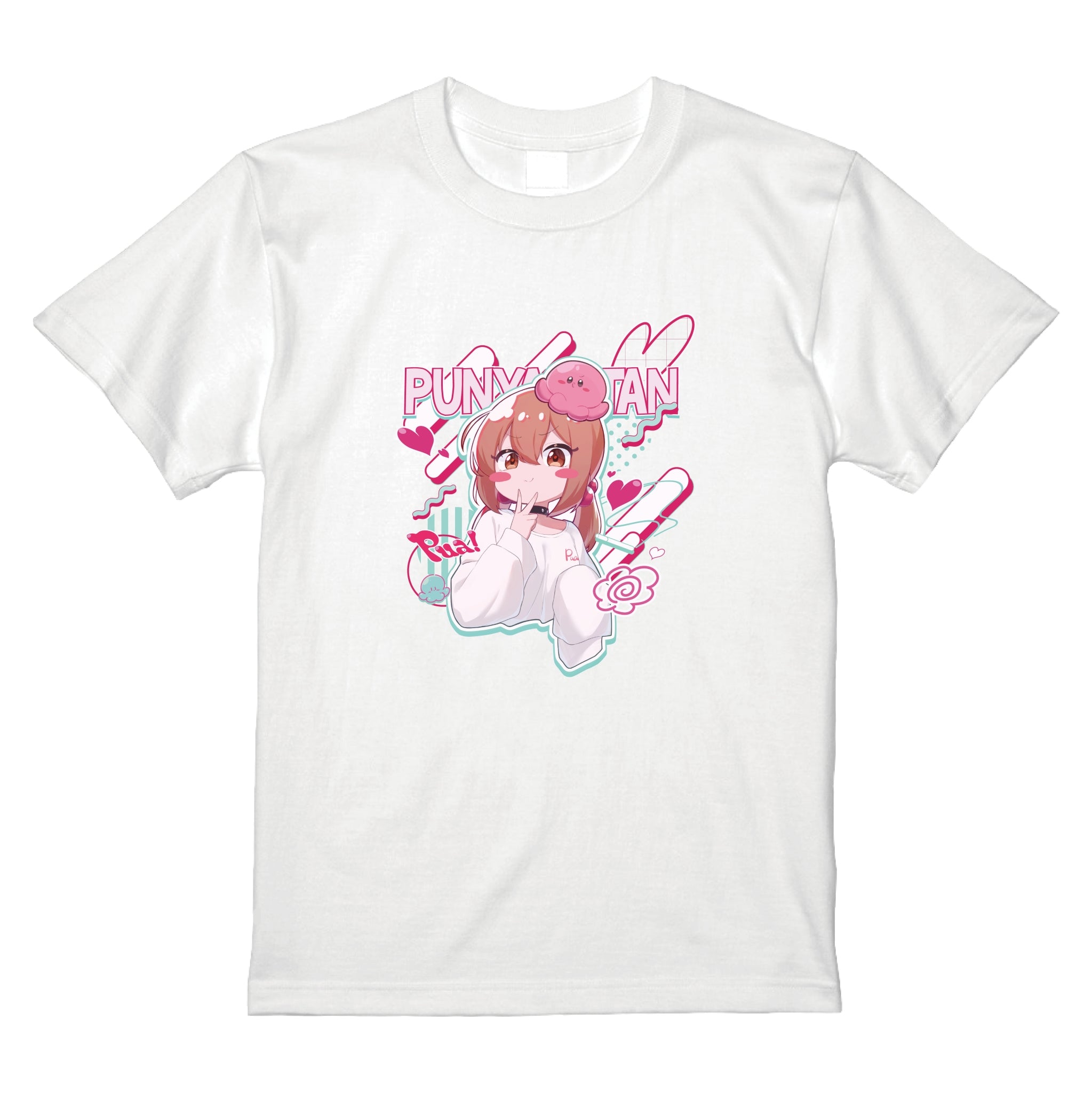 全面ぷんやりイラストTシャツ