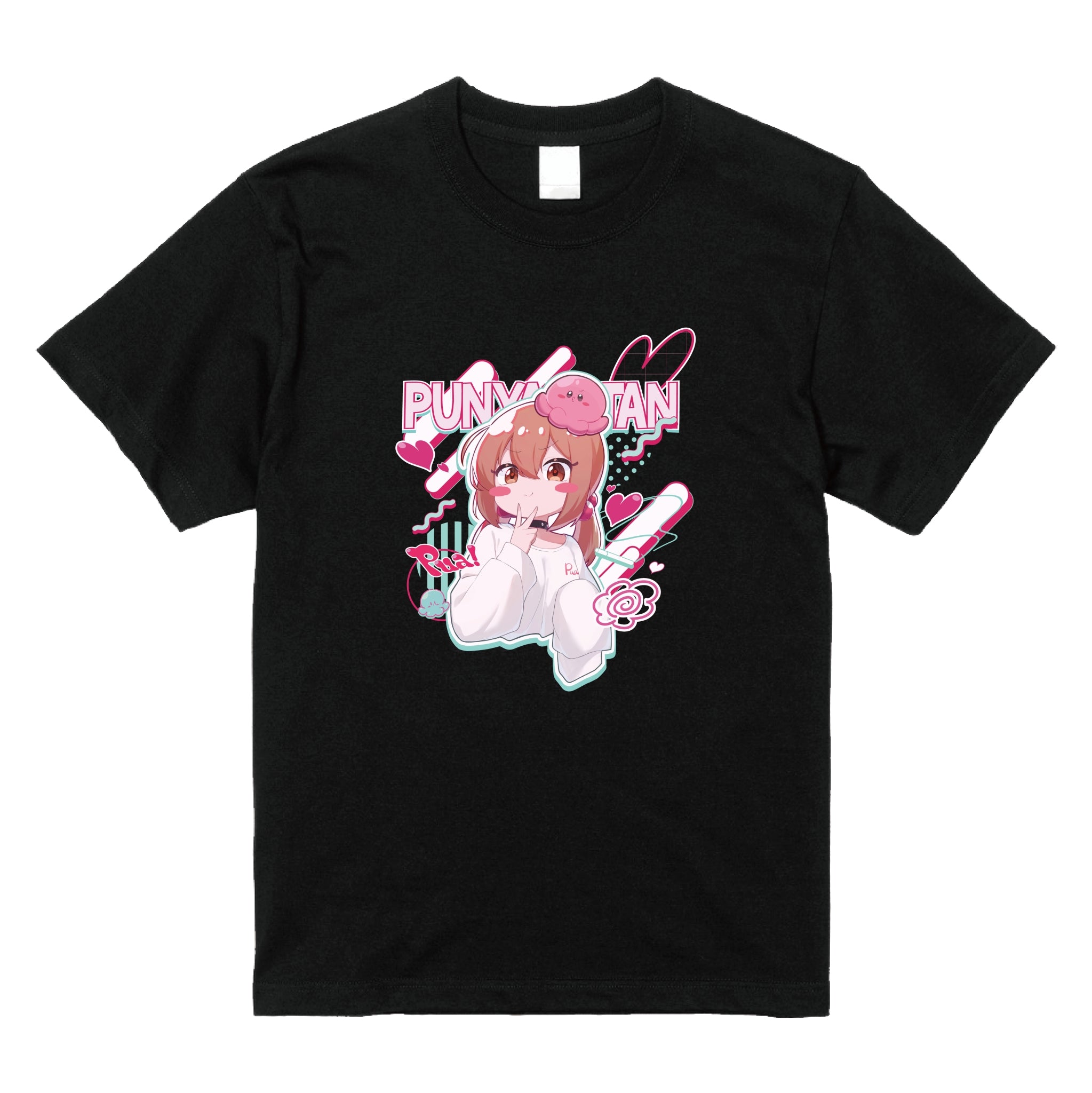 全面ぷんやりイラストTシャツ