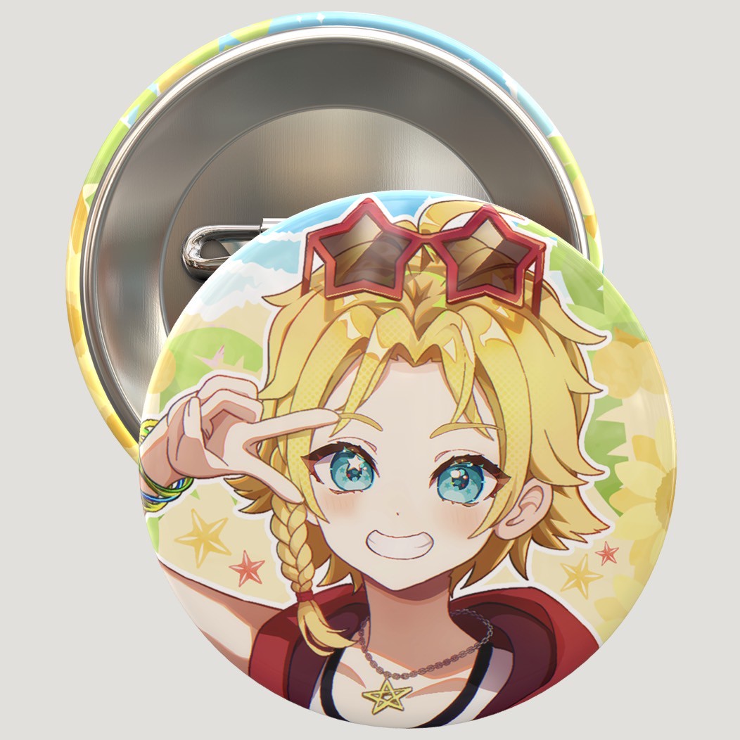 缶バッヂ(20万人記念イラスト)